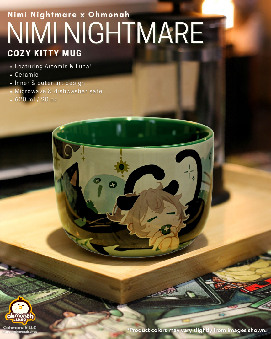 ohmonah's tweet photo. ohmonah | Nimi Nightmare
Introducing Nimi's Cozy Nightmare Set!

Each set includes: 
35x16" Full Art Deskmat (by @ring_411)
Ceramic Mug
Artemis&amp;Luna Socks
and a SIGNED Nimi Nightmare Art Card!

It might be her birthday, but all the gifts she happily gives to you! 🎁 https://t.co/NEiP0FGua4