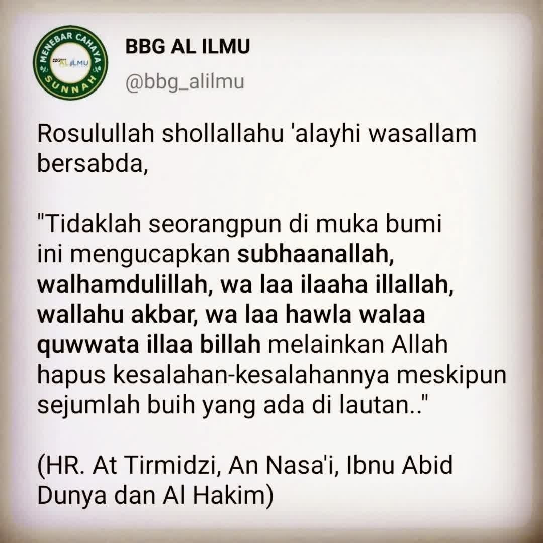 bbg_alilmu's tweet photo. perbanyak dzikir berikut setiap saat .. setiap hari .. https://t.co/9oYs8Yb5aI