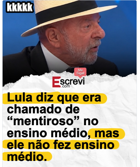 LessaSanta's tweet photo. Ele acostumou-se com a fama de mentiroso... e gostou 😎 https://t.co/IkkK8xusab