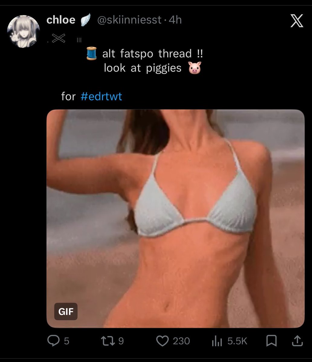 myfuneralboy's tweet photo. bitches posting fatspo just embarrassing as fuck https://t.co/ZZt5iWkeVj