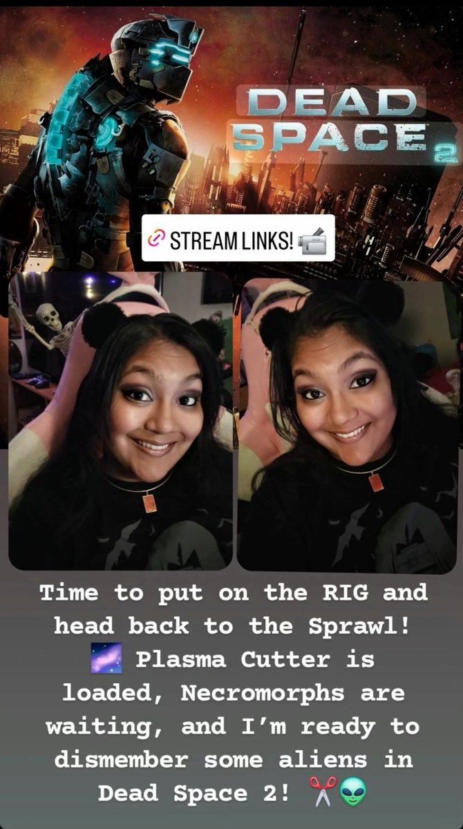 ItzChanChanx's tweet photo. ๐ดโLIVE NOWโ Come hang out, chat, and watch me jump out of my skin ๐
@ItzChanChanx on Twitch, Kick, & YouTube!
๐ https://t.co/79YGxEnps9
โ#DeadSpace2 #DeadSpace #HorrorGaming #TwitchAffiliate #GamerGirl https://t.co/gr5lDzqy7Z