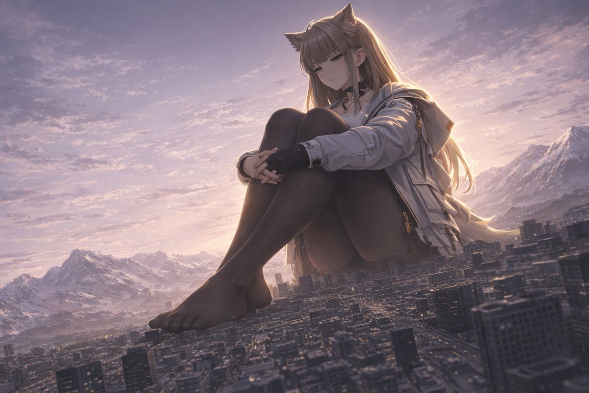 TocreLie's tweet photo. Got a giantess Perlica here, wonder if anyone will see her. https://t.co/t4s9stPzDX