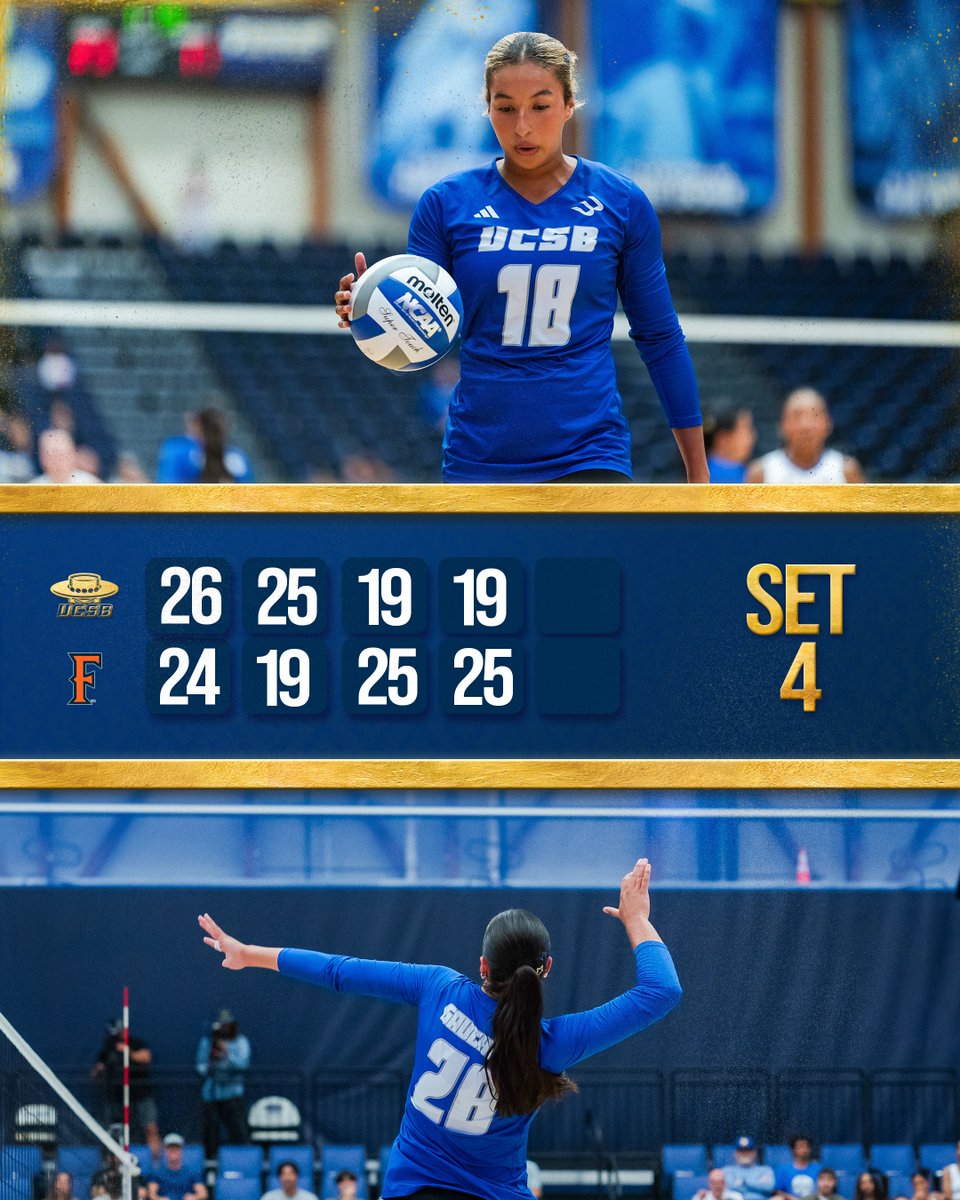 UCSB_Volleyball's tweet photo. Set 4

#GoGauchos https://t.co/f89jzyrulC