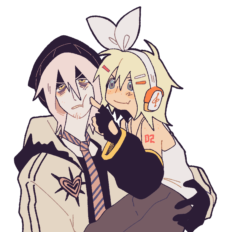 awfulwizard's tweet photo. more than one person has told me the way i draw rin makes them think more of VY2/roro so now i've imagined him as her methhead neighbor she has adopted as a big brother https://t.co/JmPW4CGOJO
