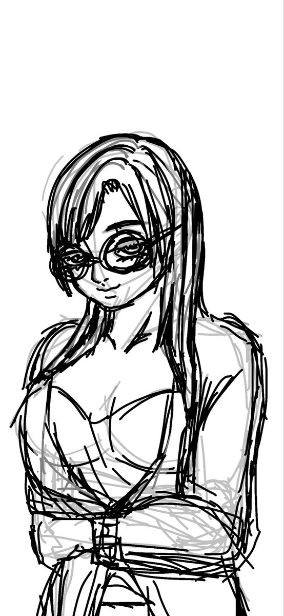 yahyah_yah's tweet photo. どちらのメガネにしようかな👓

#お絵描き
#ラフ https://t.co/KXuLNhOQnd