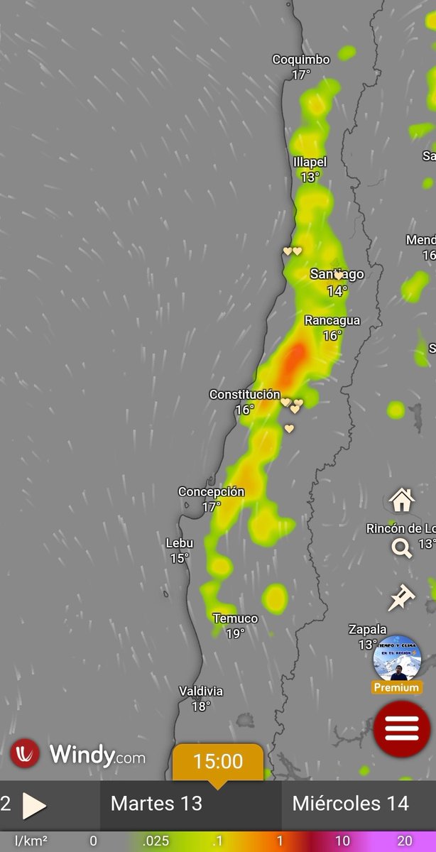 EdoWeatherman's tweet photo. Inestabilidad, chubascos, tormentas y más.

Desde este domingo y hasta la próxima semana, la inestabilidad será protagonista en sectores del norte chico, la zona central y sur.
Este domingo los chubascos se concentrarán en sectores de la región de Atacama y Coquimbo, principalmente parte sur e interior. Por la tarde se extienden a sectores de la zona central. Probables tormentas eléctricas en algunas localidades interiores.

El lunes las precipitaciones afectarán entre parte de Coquimbo y la región de La Araucanía. La posibilidad de tormentas se ve más orientada al norte chico y la zona sur.

El martes será un día muy inestable y tormentoso, las posibilidades de actividad convectiva abarcarán desde interior de Coquimbo a La Araucanía. Cuidado con posibles chubascos intensos. La isoterma estará sobre los 2200-2500 msnm así que existe riesgo de aluviones.

El miércoles nuevamente estará con inestabilidad y probables tormentas eléctricas en interior de la zona central y sur.

Recuerde que las tormentas son sectorizadas.