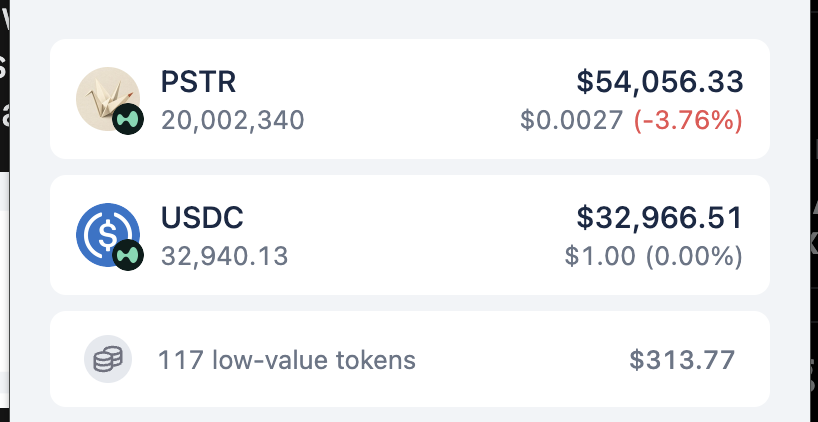0x_iroh's tweet photo. 20M $PSTR secured.

Data from @nansen_ai :

- Cooker, HL Perps Shark and other sellers sold quantities matching their reported weekly purchases, realising profits. 
- Meanwhile, the accumulating whale wallets retained their purchases (they are a bit underwater but think it's not for long).

These data supports idea that current PA is position turnover between large participants, early buyers take profit alongside mercenary capital and jeets while big players are accumulating.