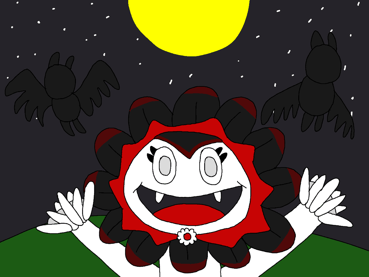 superbattle117's tweet photo. It's vampire flower with her bats for halloween🌻🧛♀️🦇
#pvzgw2 #plantsvszombiesgardenwarfare2 #plantsvszombies #pvz #pvzfanart #pvz #plantsvszombiesfanart #halloween https://t.co/pLUKNPLJf2