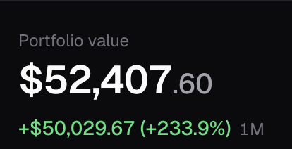 Crypto_Retardio's tweet photo. 2k to 50k in 1 week - am I reading it right?

I thought crypto was a scam? https://t.co/W49D37pJKp