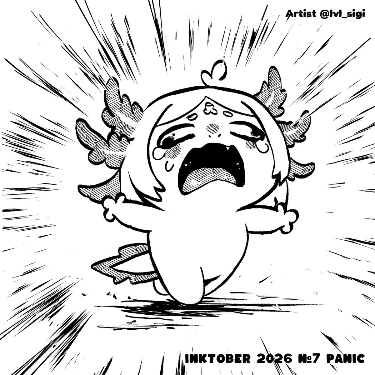 lvl_sigi's tweet photo. ✦ Inktober 2026 Day 7 Panic ✦

#inktober #ink #panic #inktober2026  #inktober2026panic #manga https://t.co/GDXonSIzKv