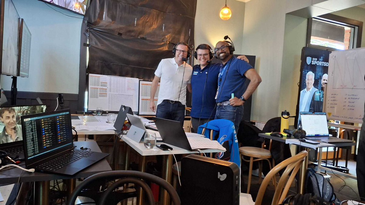 1116sen's tweet photo. Six Bathurst 1000 wins among our commentary crew 😆.

SYNC THE CALL WITH YOUR TV 👉 https://t.co/Fgl4BJBudc

#Bathurst1000 | #Supercars https://t.co/dVGii8eNdQ