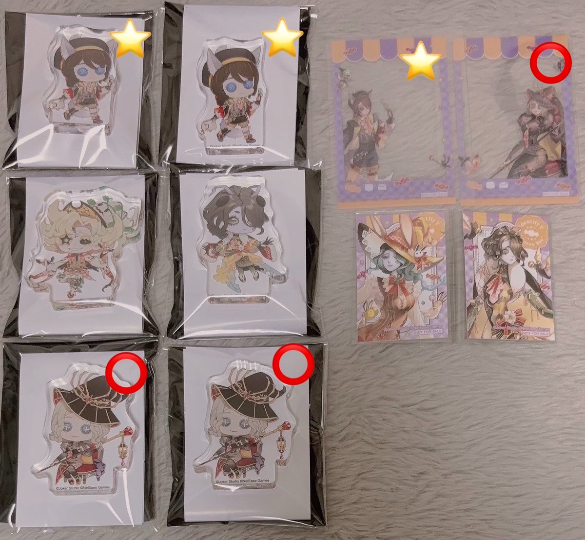 p__0130's tweet photo. 交換 譲渡 第五人格 マリオンクレープ コラボ アクリルブロック 特典 ステッカー

譲 : 画像参照

求 : 定価+送料
(ステッカー700円.クリアカード600円)
>ステッカー隠者.祭司(友人分)

譲渡の場合☆は〇を同数お迎えください
むずかしいかとは思いますがご縁がありましたらよろしくお願いいたします🌸 https://t.co/NIseCOmK2P
