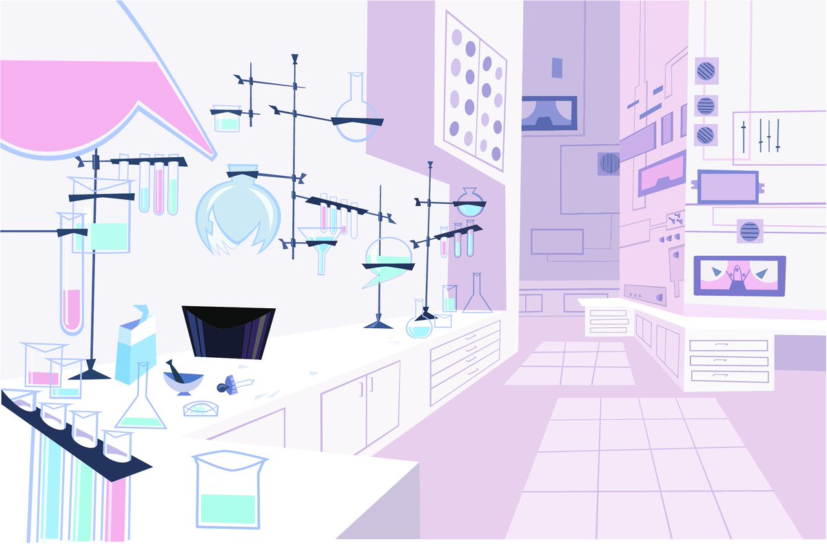 teacupballerina's tweet photo. Beautiful background art from The Powerpuff Girls Movie from the recent WB leak. That pan shot is just beautifully arranged shapes and lines and reads so cleanly https://t.co/Us5Zj5Uirh