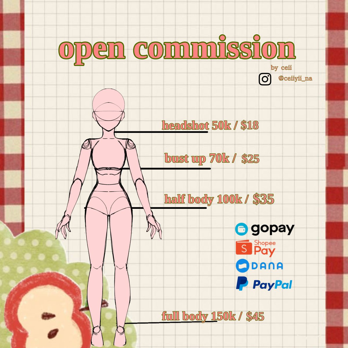 kachiiiieee's tweet photo. update catalogue!! 
COMMISSION OPEN ❗❗
˖ ݁𖥔 ݁˖ 𐙚 ˖ ݁𖥔 ݁˖
RT and share really Appreciated!

#commission #commissionart #zonauang https://t.co/j1jRIm1Ark