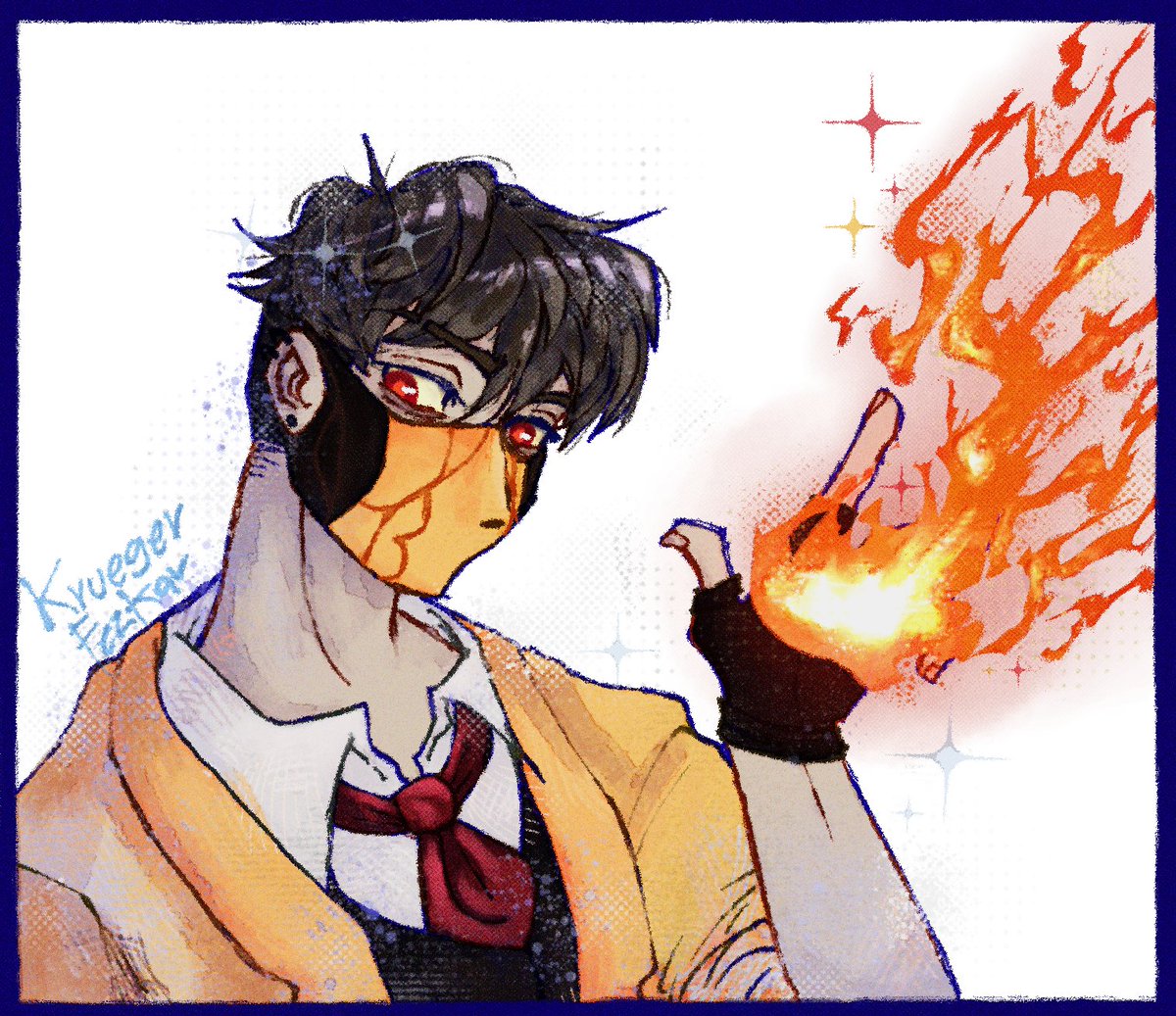 KruegerFezkar's tweet photo. Empece y termine un dibujo al mismo día, wtf, nuevo récord. 

#CubiArt #Dedsafio4 #DedsafioFanart #AmilcarFanart https://t.co/qdRLD59W1n