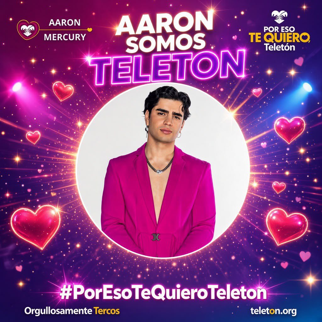 DalyZ44578's tweet photo. AARON SOMOS TELETON
#PorEsoTeQuieroTeleton https://t.co/RSyW6a8qKI