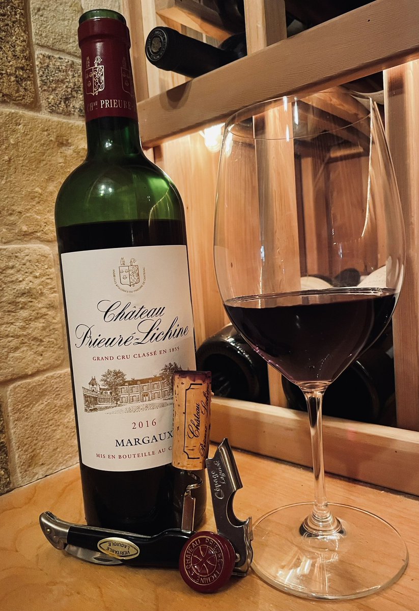 BartlettBacchus's tweet photo. It’s Bordeaux night. This Chateau Prieuré-Lichine is ready to go. https://t.co/Y5yqegRknb