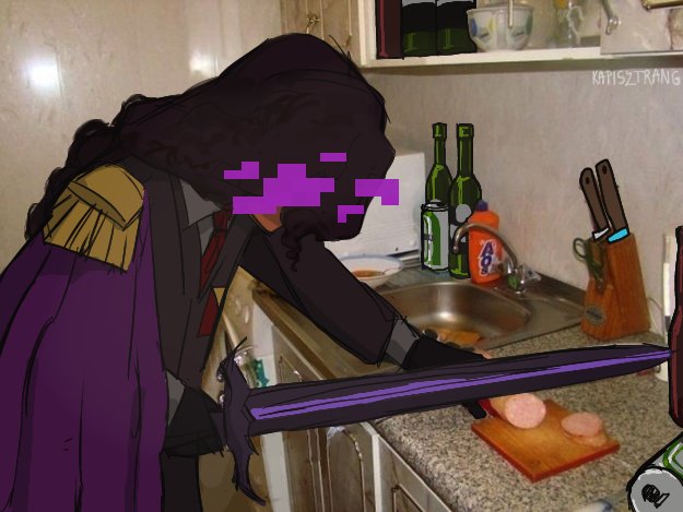 kapisztrang's tweet photo. w dad making dinner for his daughters
#qsmp2 #ashswagfanart  #ashswag https://t.co/lJacy4LIyS