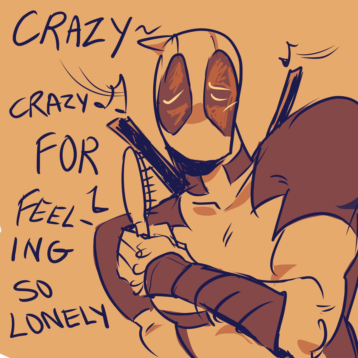 kialovesreki's tweet photo. i drew this for the cover of my deadpool playlist 😚😚#deadpool https://t.co/kOifn3mzqT