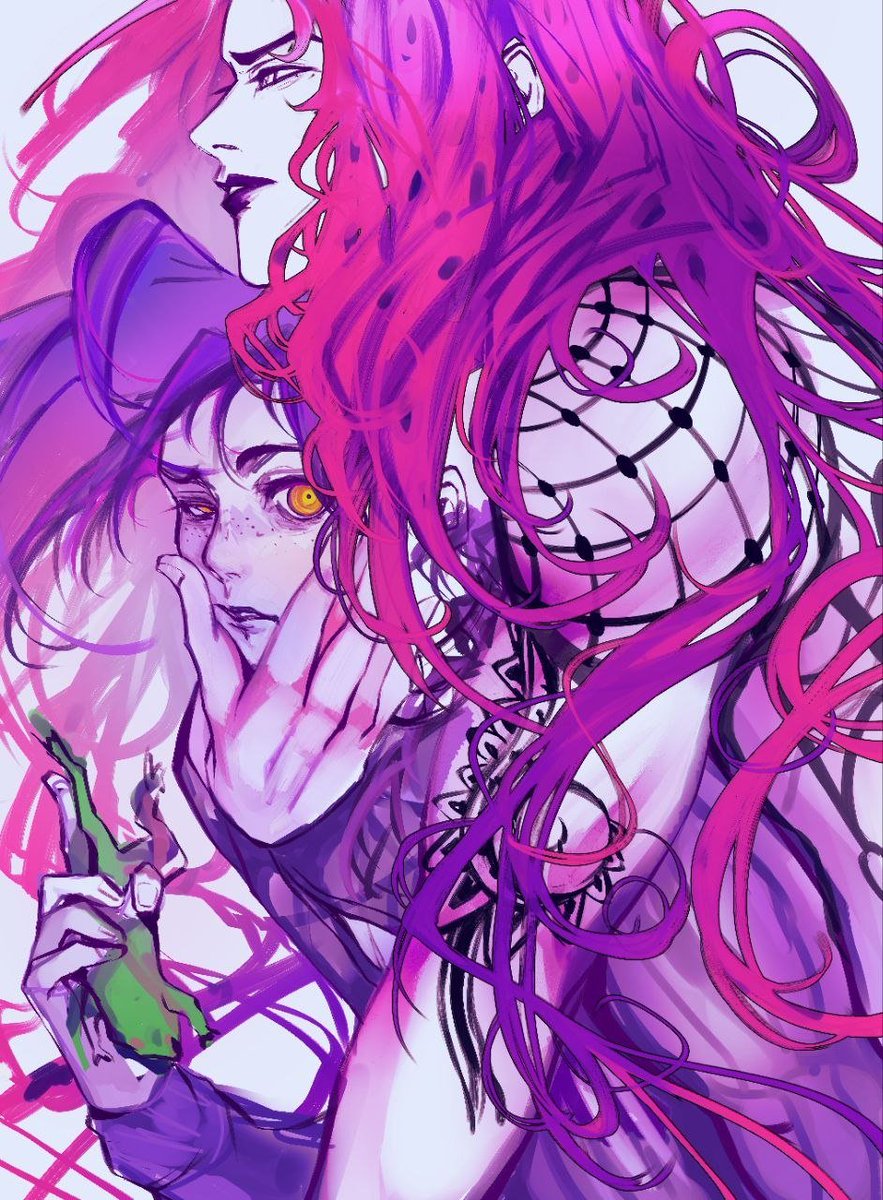 AlisterRomanov's tweet photo. #jjba #jojo one more sketchhhhh dayum i love drawing  these moldy hair https://t.co/JSCpEebHin