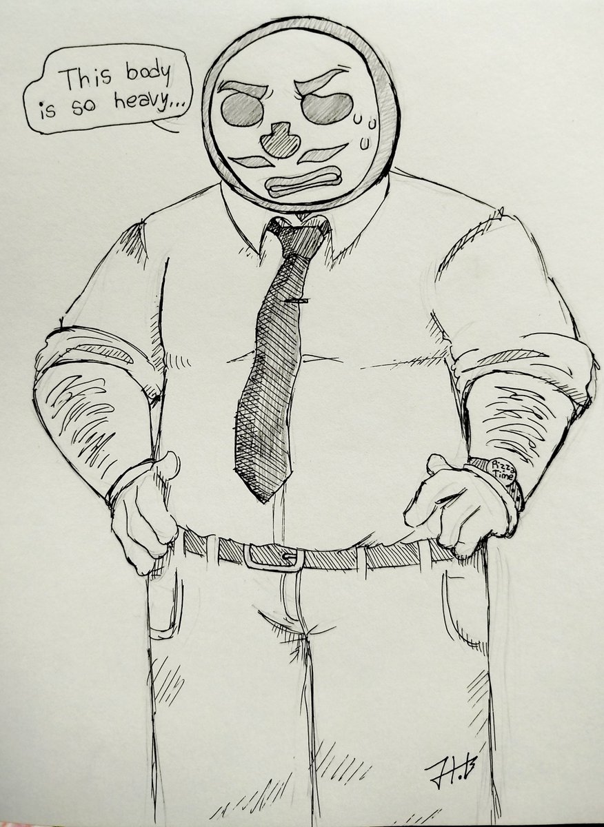 Clownythepayaso's tweet photo. Day 10! Pizzaface •<;°]
#pizzatober2026 #pizzatower #pizzaface #drawing #october #chubby https://t.co/vCEpKSvPbg