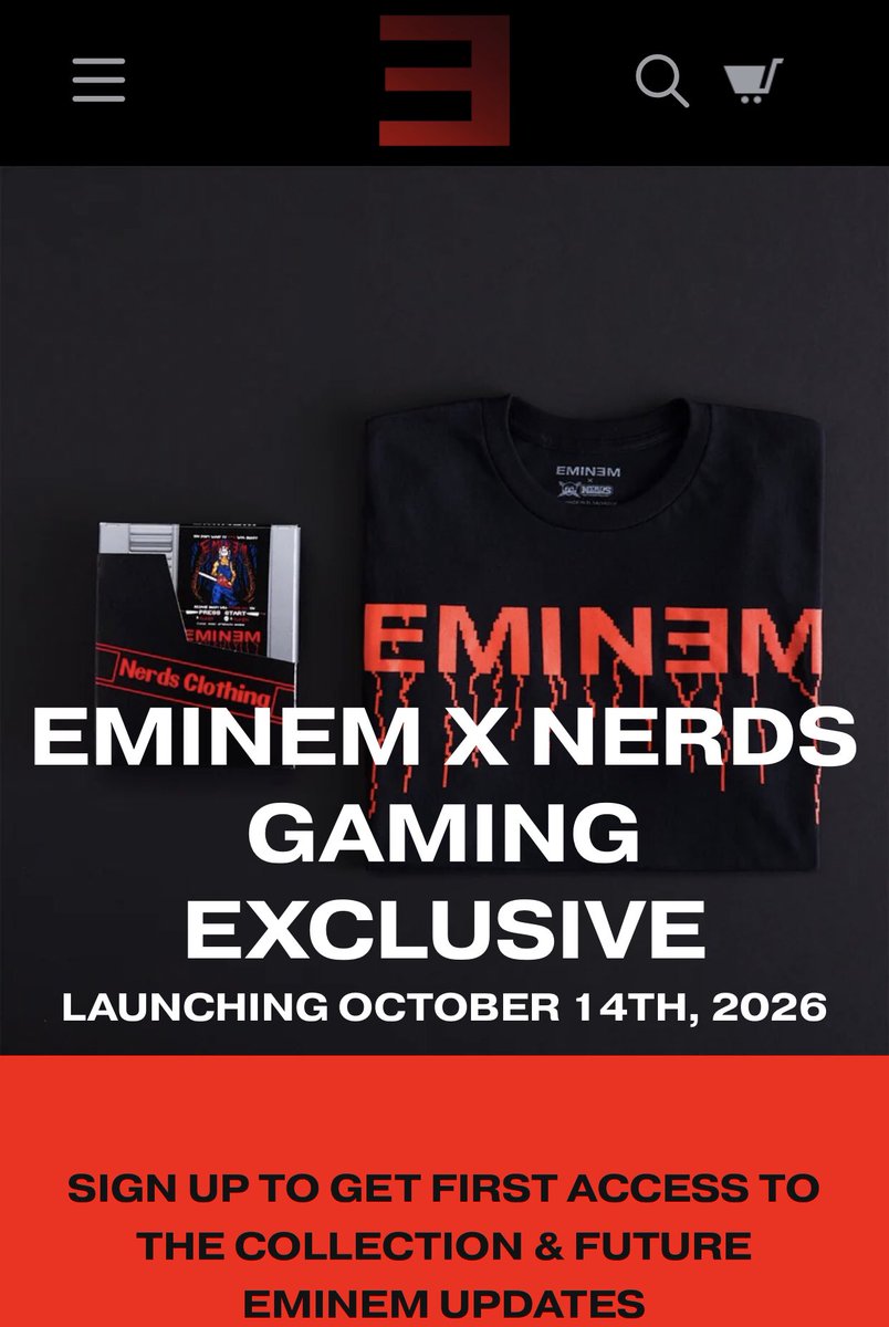 Dunne08's tweet photo. The upcoming Em shirt looks sick, the Nintendo packaging is so fire 🔥🔥

There’s a sign up here
https://t.co/bHfZjpo38n https://t.co/ev2VOSRae7