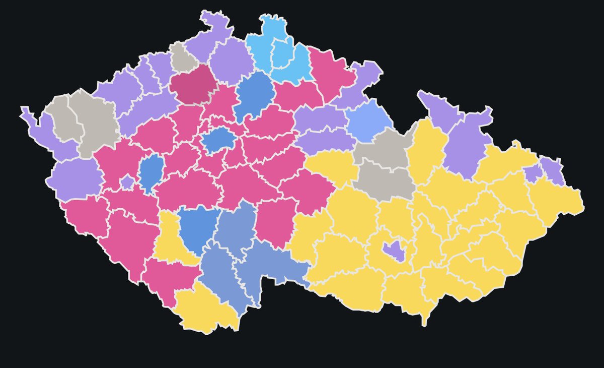 CMotylu's tweet photo. @PetrHonzejk Tak jako na komunále půlka republiky žlutá. https://t.co/YyzfauXlHY