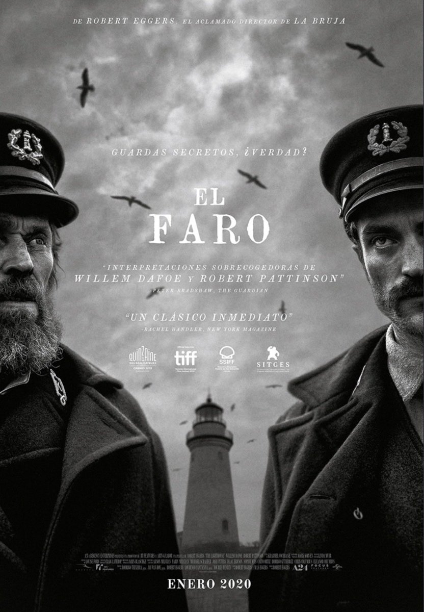 Marco60518216's tweet photo. super inquietante, actuaciones sublimes, cargada de simbolismo, si, esta en blanco y negro pero joder que puta obra maestra y que mal royo todo, Robert Eggers se sacó todo el rabo.

El faro (2019)  9/10 https://t.co/heausFxLHc