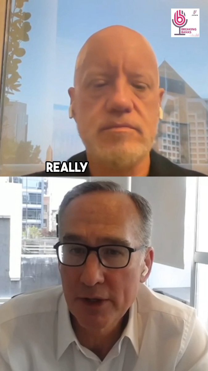 A video call screenshot from Breaking Banks with the word 'REALLY' displayed, showing two men in separate frames.