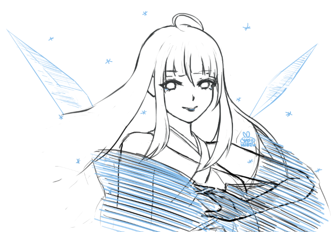 tokkiyasu's tweet photo. Day 10: Snow
A Frosty Night...

#Onmyoji #Onmyojitober2026 #Shiranui #Fanart https://t.co/2gFpTbqqkh
