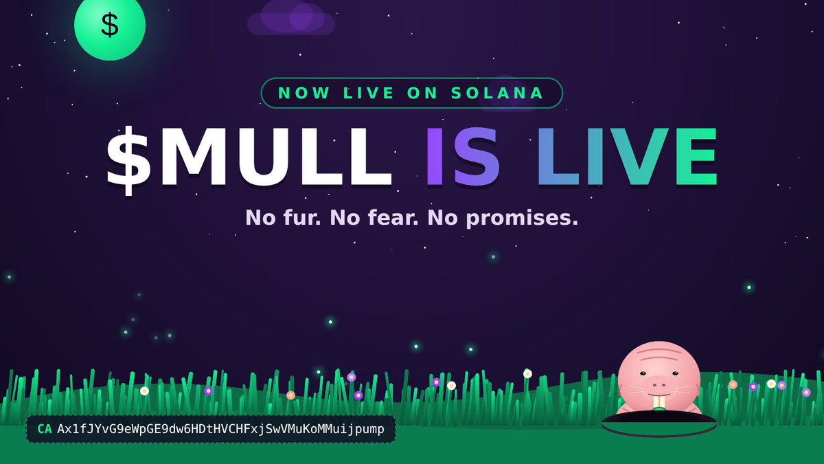 MULLCOIN's tweet photo. He has no fur.
He has no fear.
He has no promises.

$MULL is live on Solana 🐀

Looks like trash, feels like royalty 👑

CA: Ax1fJYvG9eWpGE9dw6HDtHVCHFxjSwVMuKoMMuijpump

🌐 https://t.co/BvE65Oo7v8 https://t.co/a43TP4OrUW