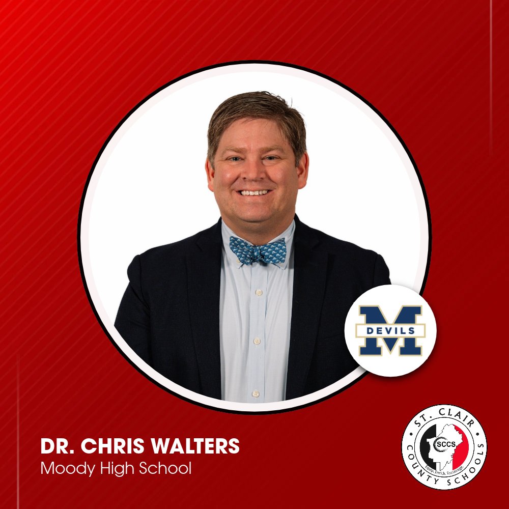 sccboe's tweet photo. π Meet Dr. Christopher Walters of Moody High School
Principal since 2018, Dr. Walters helped build the new MHS and lead it to A+ School of Excellence status. Thank you, Dr. Walters! π
#EquipEnrichEncourage | #StClairCountySchools | #NationalPrincipalsMonth https://t.co/YEqEp4RwDw