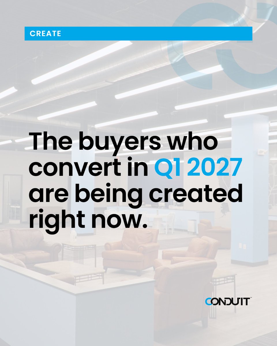 conduit_digital's tweet photo. The buyers who convert in Q1 2027 are being created right now. Learn more at: https://t.co/5nIqYmX03r 

#ConduitDigital #WhiteLabelMarketing #DigitalMarketing https://t.co/hYi4EgfAnc