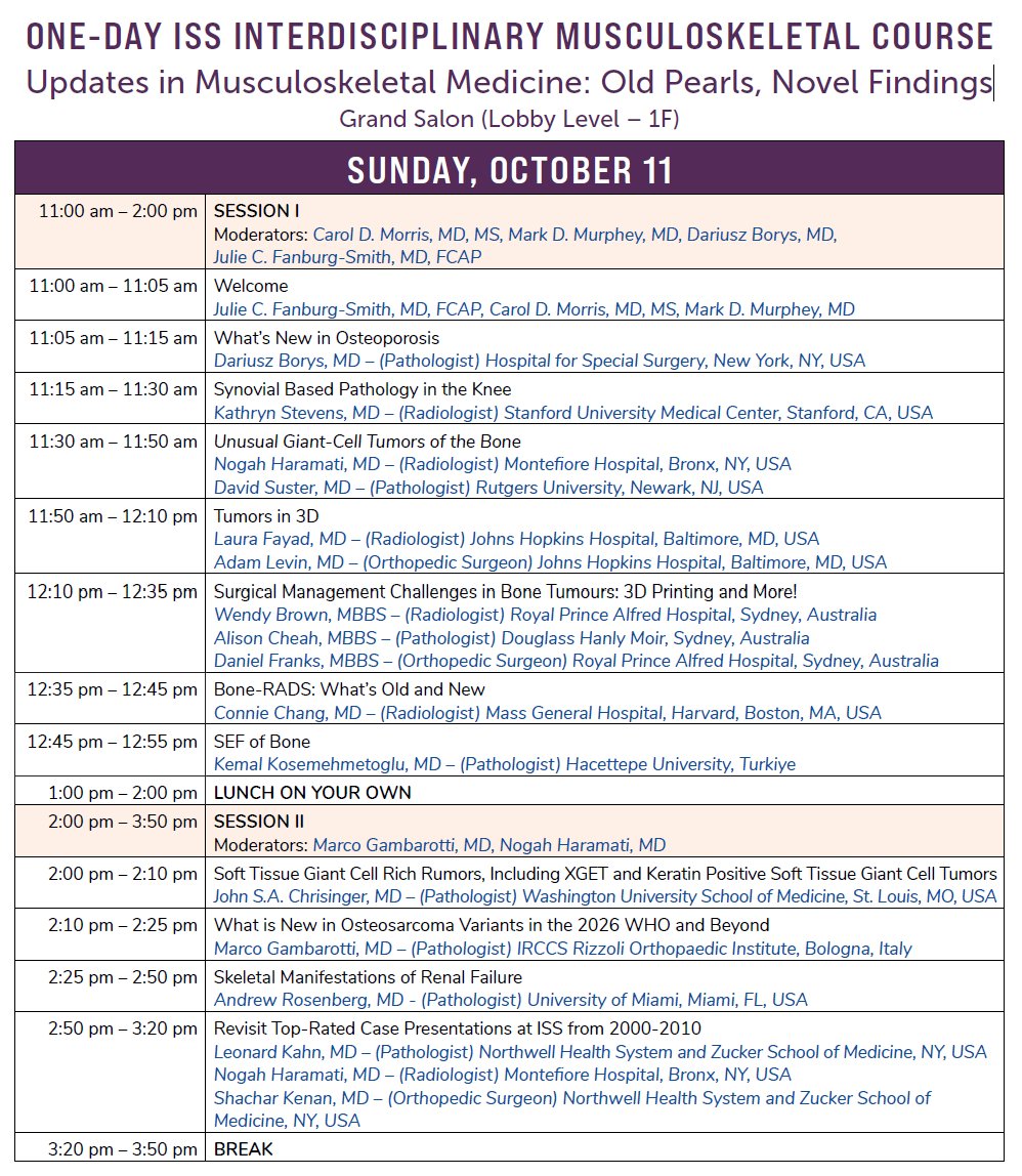ISS_Bone's tweet photo. The day has arrived! 

The 52nd Annual Meeting of the International Skeletal Society has commenced. 

On today's agenda is the one-day Interdisciplinary Musculoskeletal Course entitled "Updates in Musculoskeletal Medicine: Old Pearls, Novel Findings" ⏩ Full program in images https://t.co/LPsuQoYDdG