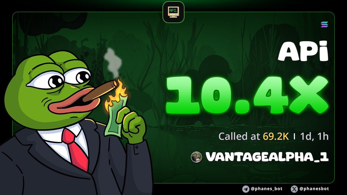 Pumptane_Kolin's tweet photo. 10.4x profit from my call on $API

apiANKWvjcSFhavFEXvuE5wX8n312sVFtRpLQpX1api https://t.co/Ted4buHsQB