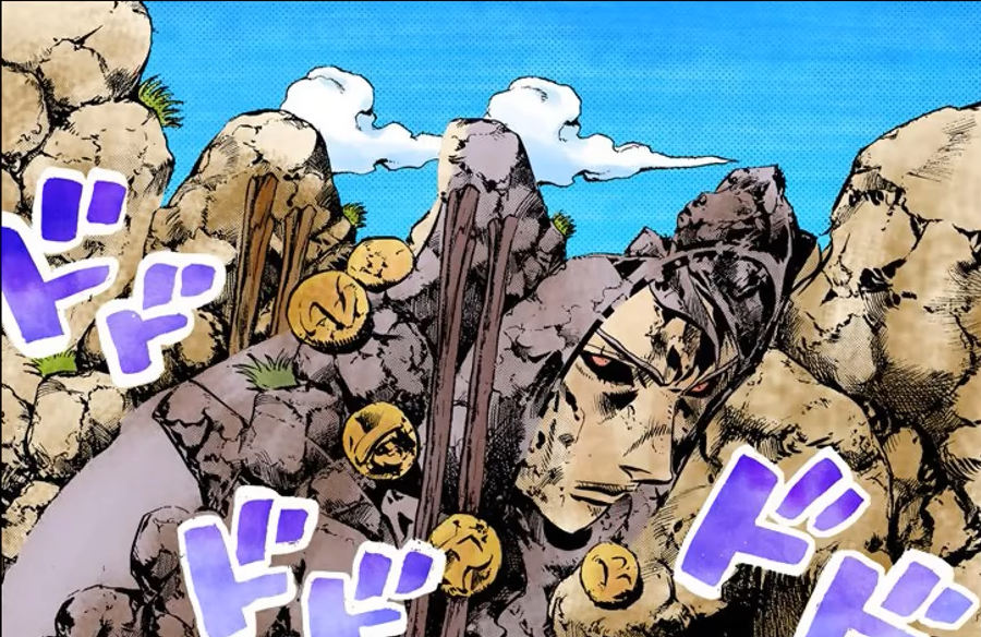 cazidi_RAR's tweet photo. quando eu falo que não gosto do quadrinho de JoJo colorido, eu quero me referir a isso aqui... O desenho perde toda a aura na coloração, e nesse caso, tbm perde valor artistico. O Araki fez esse quadro de forma genial, o Risotto invisível, mas no colorido ele ta bem visivel.. https://t.co/76pNnEkBIf
