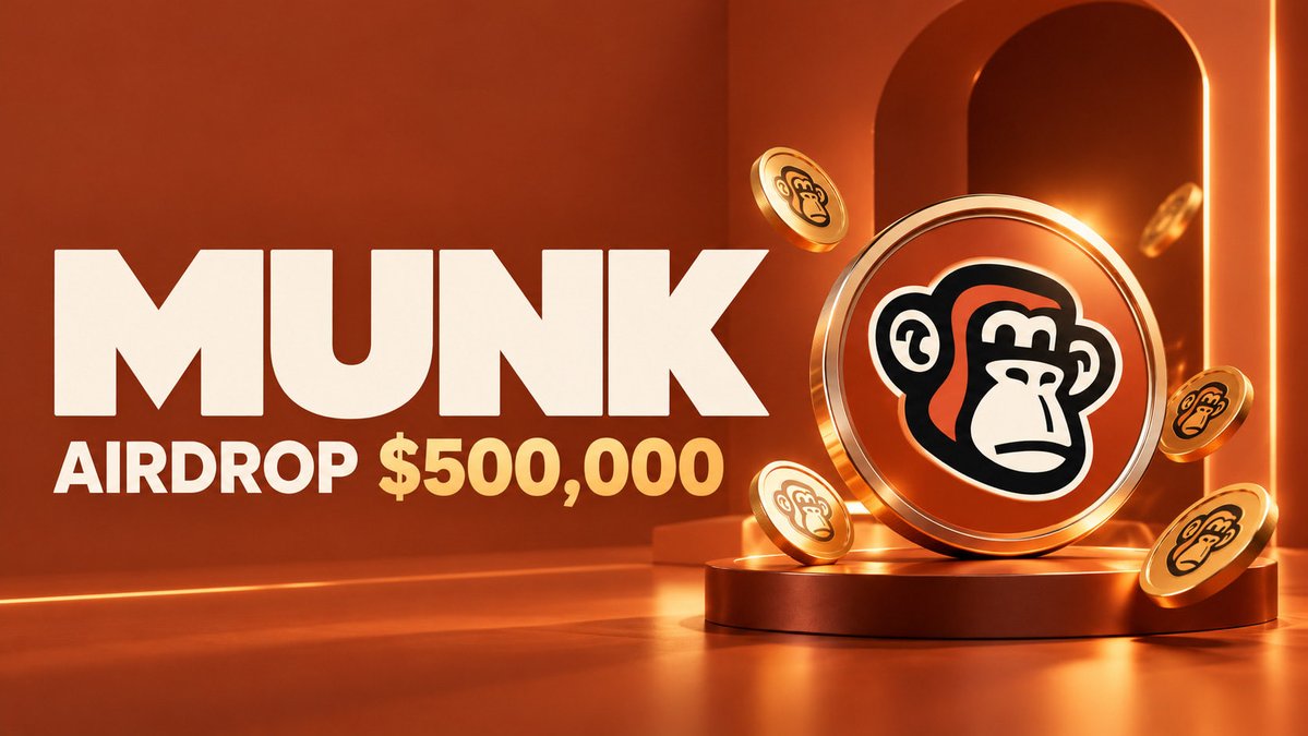 munkdotwin's tweet photo. Claim $500,000 - $MUNK airdrop for first 2000 🔥

$MUNK will list October 13th at 14:00 UTC on #Binance  #SOLANA #OKX #BYBIT #BITGET 

✅ Follow @munkdotwin 
✅ RT + Like
✅ Comments $SOL address

Distribution airdrop October 12th ⏰ https://t.co/bH4hKG16vF