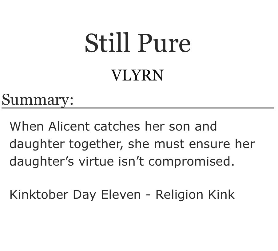 nerivlyrn's tweet photo. Kinktober Day 11!
Alicent x reader, Aegon x reader, Religion Kink!

Ao3 - https://t.co/majyBVQ3Xc https://t.co/uLpxDm54fm