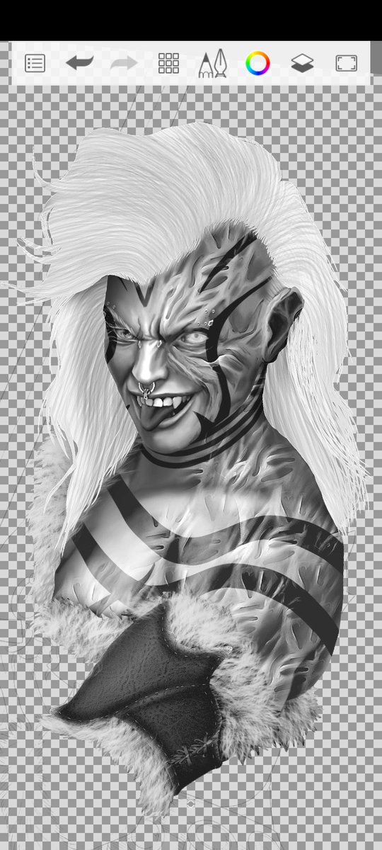OblivionCrawler's tweet photo. Reworked my D&amp;D piece of my Goliath barbarian ive been working on. Transparent background so you can see her hair.
#wipart https://t.co/2nSvcInLVi