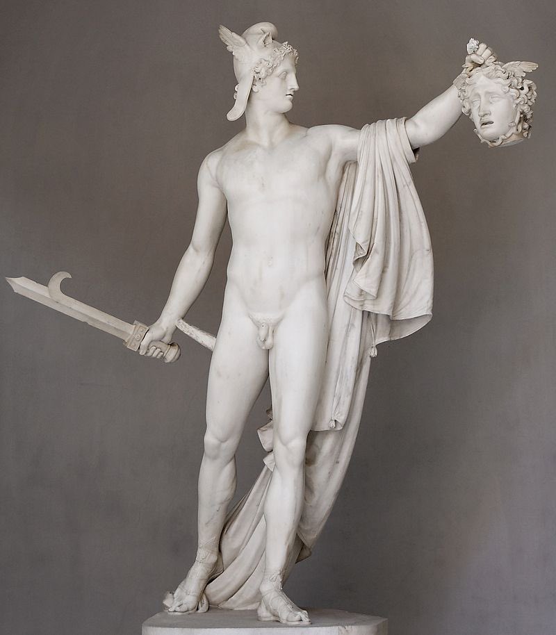 scythianism's tweet photo. perseus stood over them as they slept, and while athena guided his hand and he looked with averted gaze on a brazen shield, in which he beheld the image of the gorgon, he beheaded her. when her head was cut off, there sprang from the gorgon the winged horse pegasus and chrysaor. https://t.co/PsKkNaDI5B
