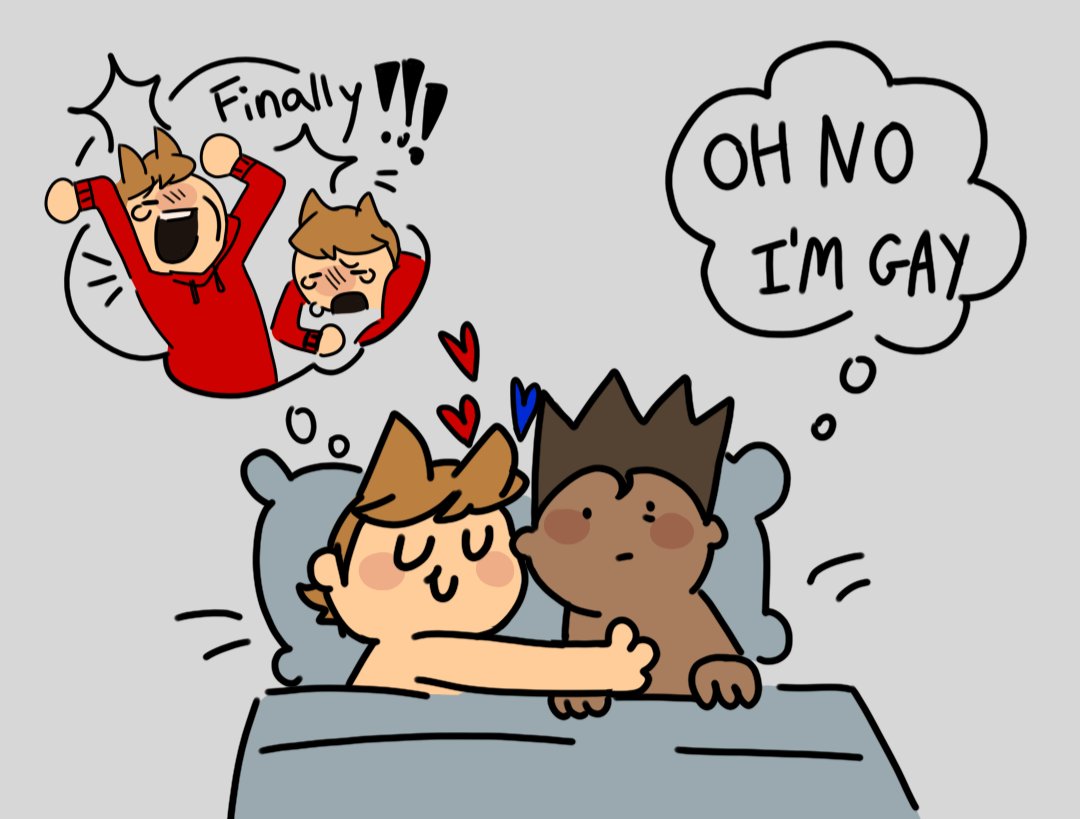 cardboard__catt's tweet photo. Idk if it shouldn't be the opposite way
#tomtord #eddsworld https://t.co/5tev1Fbxc3