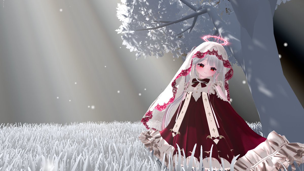 RanshioXD's tweet photo. 如果世界只剩下白色，那我想做唯一的色彩
#VRChat https://t.co/d7olEINfIb