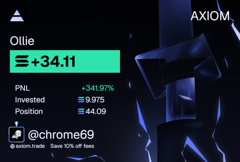 ChromeOnChain's tweet photo. couldve easily been a 5 fig cook if i didnt insta sell initials 

$Ollie https://t.co/AJ78h6AKsL