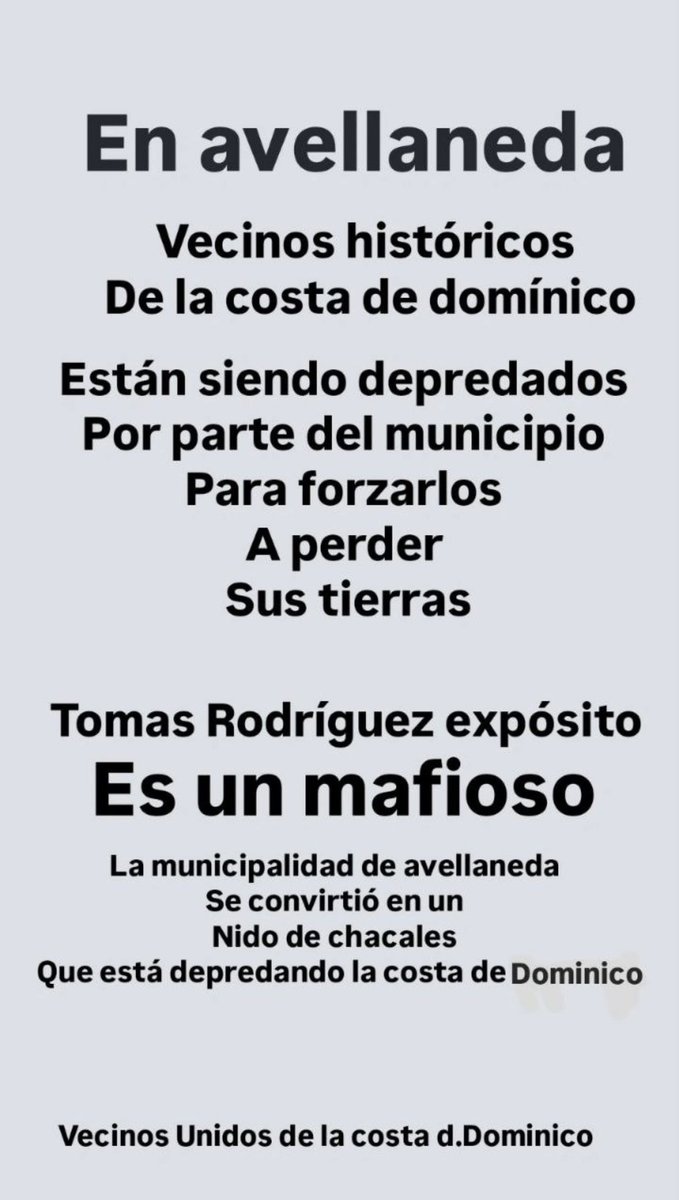 avellaneda_real's tweet photo. Fuerte denuncia de los vecinos de la costa de #VillaDominico https://t.co/RQCdanQ3D3