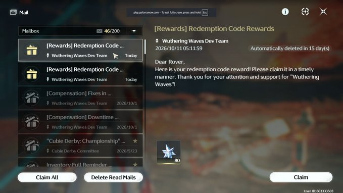 TGV2101's tweet photo. Wuthering Waves New Redemption Codes
STARRYSTAGE2 - 80 Astrites
KEEPONSHINING - 80 Astrites
#WutheringWaves #WuWa #codes #redemptioncodes #astrites https://t.co/26w1KiNpKd