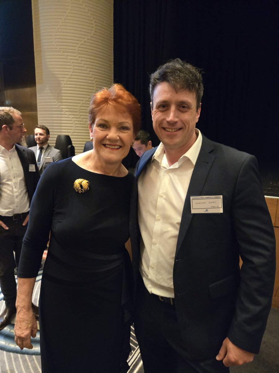 morgancjonas's tweet photo. Last Friday, I had the privilege of attending Pauline's speech at the Australia-Israel Chamber of Commerce luncheon. Real leadership - change is coming. https://t.co/xHTn00hOkR