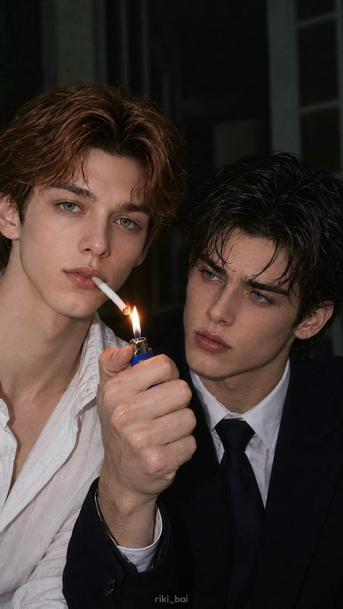 riki_bai's tweet photo. Smoke kiss🥰#mantoman https://t.co/mdAEhQu7xy