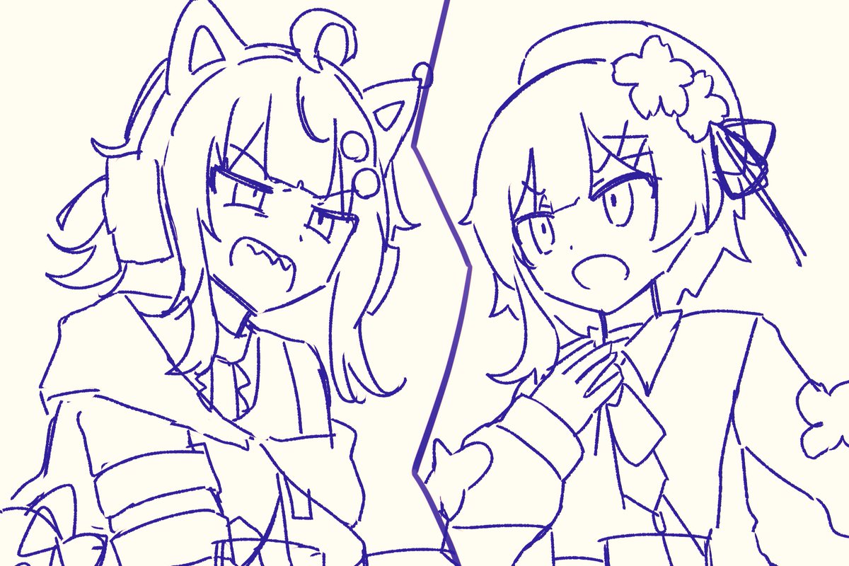 Runa_7733's tweet photo. 手が勝手にエマココを描いてしまう………
たすけて……………… https://t.co/NYLQGEJ3hf