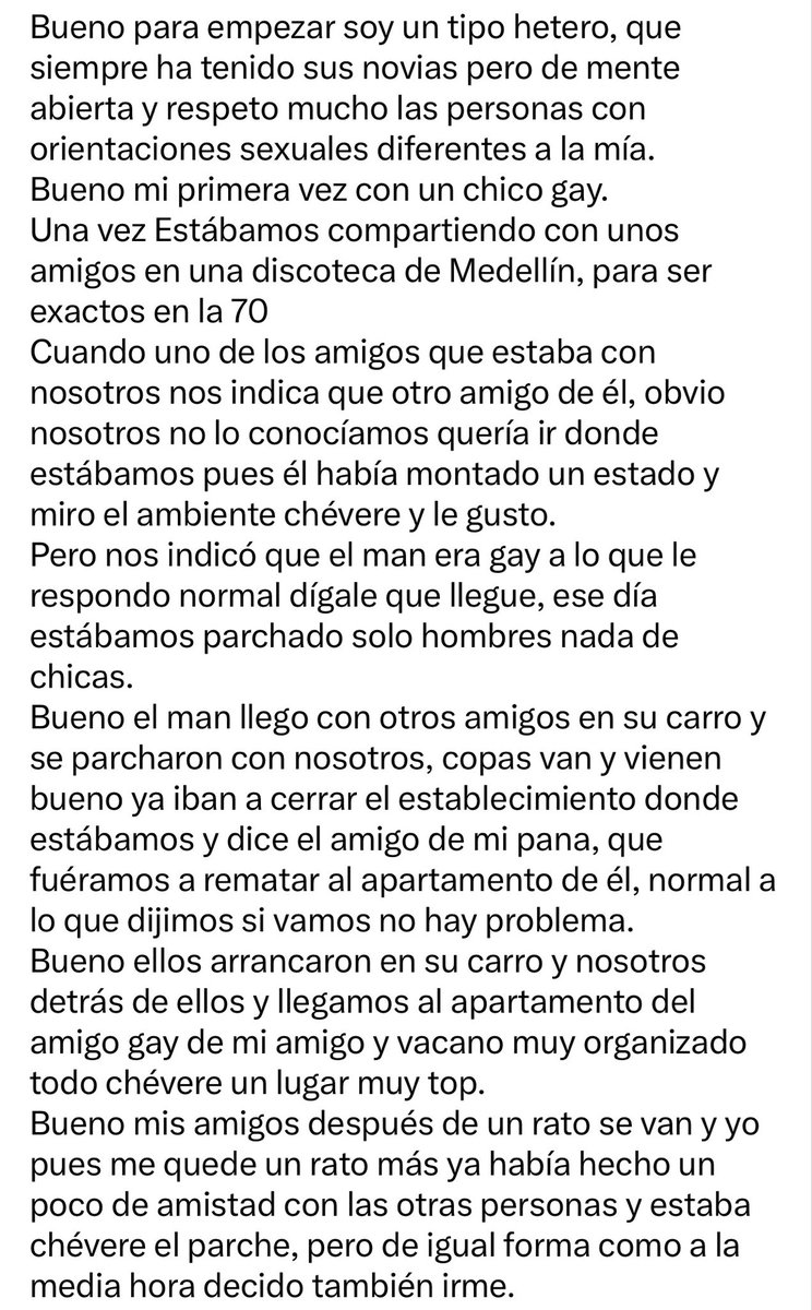 RelatosColomb's tweet photo. Hetero curioso: su primera experiencia gay fue en un parqueadero 🚘 😈

Envíen sus relatos al DM.

#relatoscolombia #relatosexuales #relatogay #heterocurioso https://t.co/alWdD1BhJv