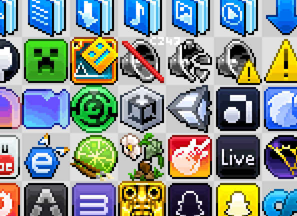 czfortythree's tweet photo. Still working on those icons!! 
#pixelart https://t.co/htHeAaYrZY